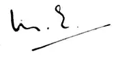 signature de Mary Elmes