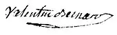 signature de Mathias Valentin-Bernard