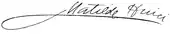 signature de Matilde Huici