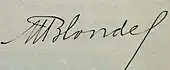 signature de Maurice Blondel (philosophe)