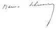 Signature de Maurice Schumann