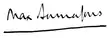 Signature de Max Bonnafous