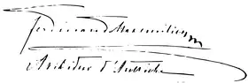 Signature de Maximilien Ier