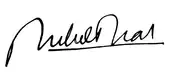 signature de Michel Droit