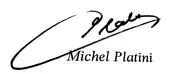 signature de Michel Platini