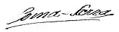 signature de Michel de Coma-Serra