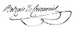 Signature de Nicolas-Bernard Belzais-Courménil