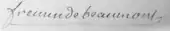 signature de Nicolas Frémin de Beaumont