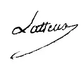 signature de Nicolas Latteux