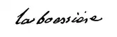 Signature de Nicolas Benjamin Texier de la Boëssière