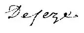signature de Paul-Victor de Seze