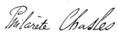 signature de Philarète Chasles