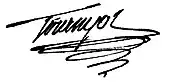 signature de Philippe-Sylvain Tournyol-Duclos