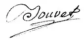 signature de Pierre-Étienne-Nicolas Bouvet-Jourdan