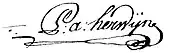 signature de Pierre-Antoine Herwyn de Nevèle