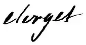 signature de Pierre-François Clerget