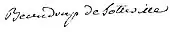 signature de Pierre-François de Beaudrap