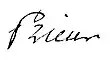 Signature de Prieur de la Marne