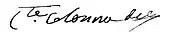 signature de Pierre-Paul Colonna de Cesari Rocca