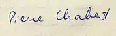 Signature de Pierre Chabert