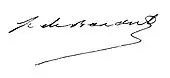 signature de Prosper de Barante
