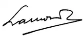 signature de Ramón Lamoneda