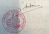 signature de Raymond Aubrac