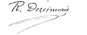 signature de Reinhold Dezeimeris