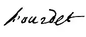 signature de René-Robert Bourdet