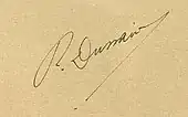 signature de René Dussaud