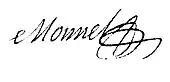 signature de Simon-Edme Monnel