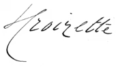 signature de Sophie Croizette