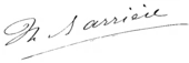 signature de Théodore Barrière