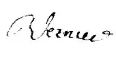 signature de Théodore Vernier