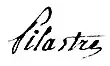Signature de Urbain-René Pilastre de La Brardière