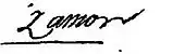 signature de Zamor