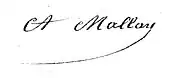 signature d'Aymon Mallay