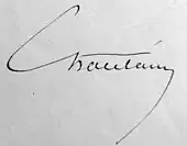 signature de Charles-François Chatelain