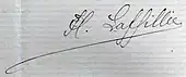 signature de Henri Laffillée