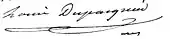 signature de Louis Dupasquier