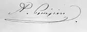 signature d'Alphonse Guépin