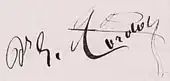 signature de Gustave Cordon