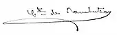 signature de Claude-Philibert Barthelot de Rambuteau