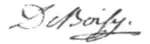 Signature de Pierre Prosper Gouffier de Boisy