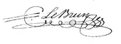 signature de Jean-Baptiste Pierre Lebrun