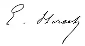 signature d'Émile Hirsch