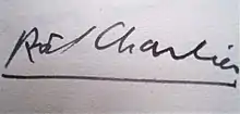 Signature de Robert-Édouard Charlier