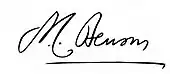 signature d'Arthur Christopher Benson