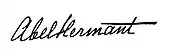 signature d'Abel Hermant