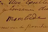 signature d'André Charles Membrède